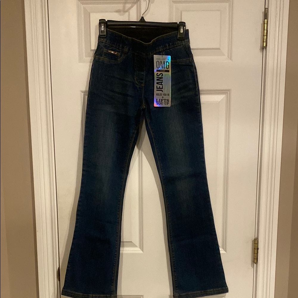 Coco + Carmen Blue Flare Wide Leg Jeans